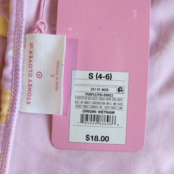 Stoney Clover Ln x Target NWT WM Purple Hearts Hi-Leg Flutter Swim Bottom Size S - Picture 7 of 12
